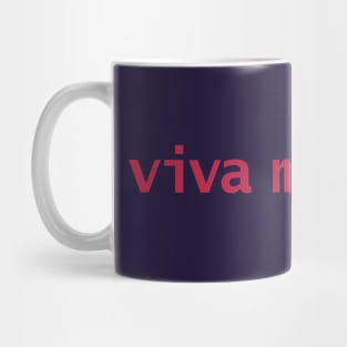 Typography Viva Magenta Text Mug